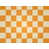 Orange / damier beige