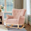 Chaise berçante en velours-102151818