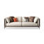 Causeuse-coussin standard en cuir véritable beige-2013915928