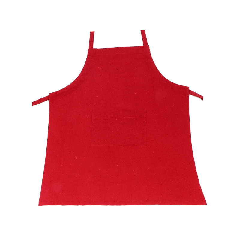 Tablier en polycoton, Rouge