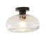 Plafonnier réglable en fer transparent à 1 lampe
