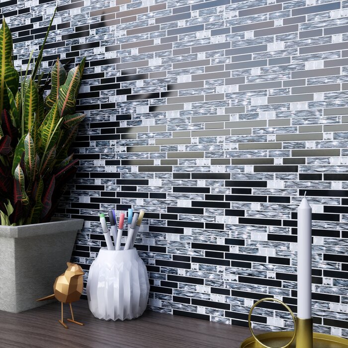 Supreme Tile Galaxy Micro-Beveled Linear Mosaic Wall Tile & Reviews ...