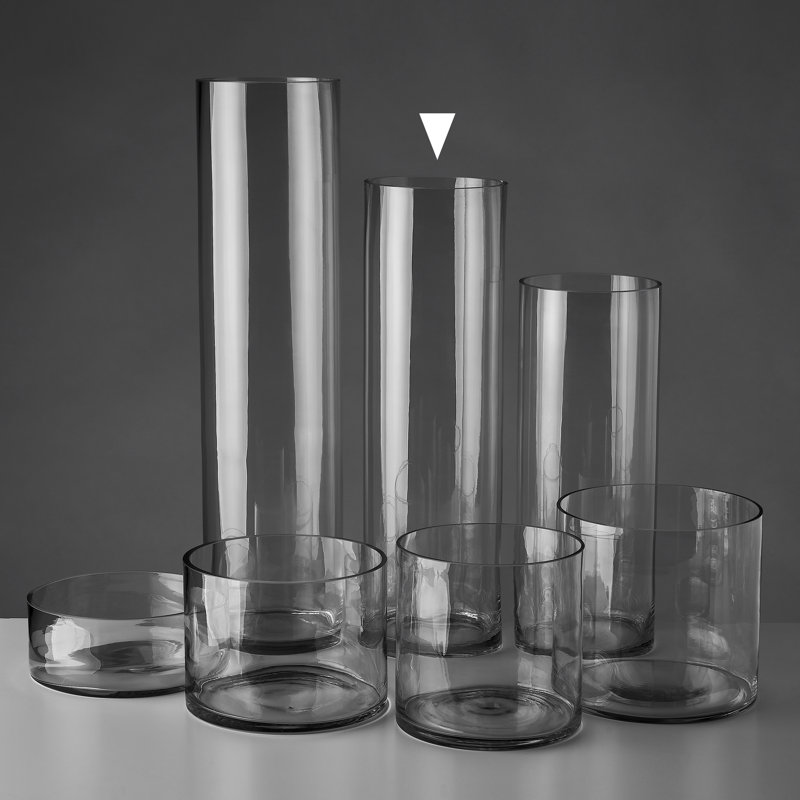 Emit Glass Jar, 50cm H x 15cm W x 15cm D