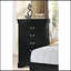 Commode 5 tiroirs à finition noire