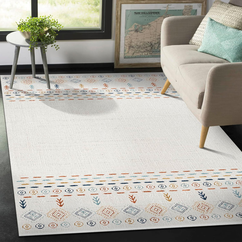 Ultra Soft Area Rugs Low Pile Rug Bedroom Carpet Non Slip Floor Mat Indoor Hallway Carpets HLOO1, Rectangle 120 x 180 cm