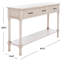 Console en bois massif 47,3 po Chupp - Finition neutre avec 3 tiroirs et 1 tablette pour l'entrée ou le vestibule-1596005790