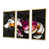 Toile avec cadre flottant or
