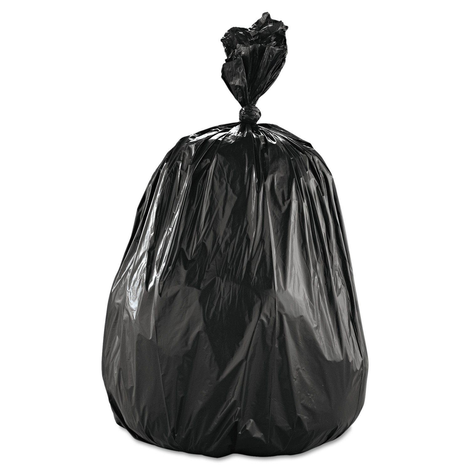 Boardwalk SH-Grade Repro Trash Bags, 60 Gal, Black - 100 count