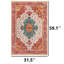 Tapis bohémien à médaillon tribal