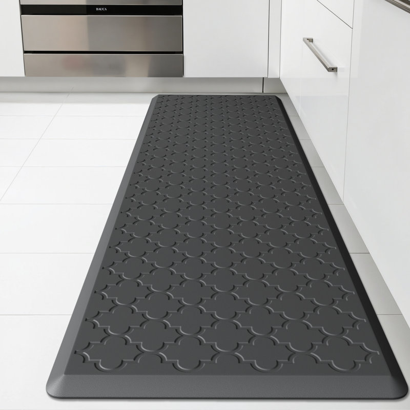 Dawnyelle Anti-fatigue Mat Non-Slip Kitchen Mat, Black, Runner 17.3" x 59"