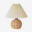 Lampe de table plissée 9,84 "