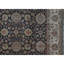 Tapis noir et ivoire de haute qualité noué à la main
