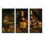 Vintage Wine Cellar - ensemble d'art mural sur toile encadré traditionnel de 3-105919355
