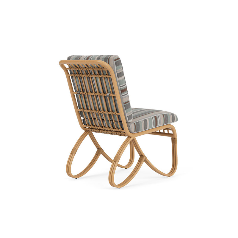 Riviera Outdoor Dining Side Chair, Lima Heron