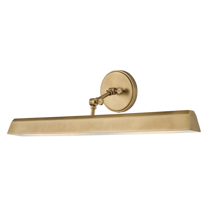 Arti 30-in Adjustable Accent Sign Light - Hardwired or Plug-in, Heritage Brass