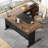 Ottovile Modular L-Shaped Steel Executive Desk-229545710