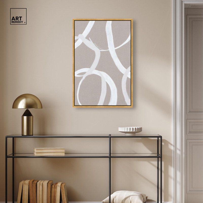 Reproduction d'art sur toile «Unbroken Loop» par Art Remedy, cadre doré, 20 x 30, H 31 po x l 21 po, Cadre doré