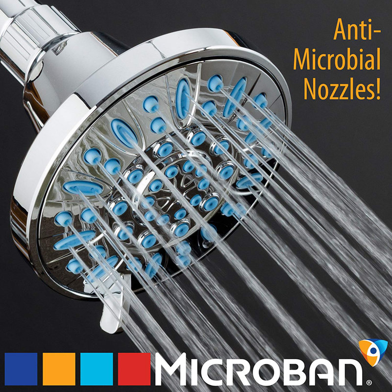 Pomme de douche anti-microbienne multifonctionnelle en pluie