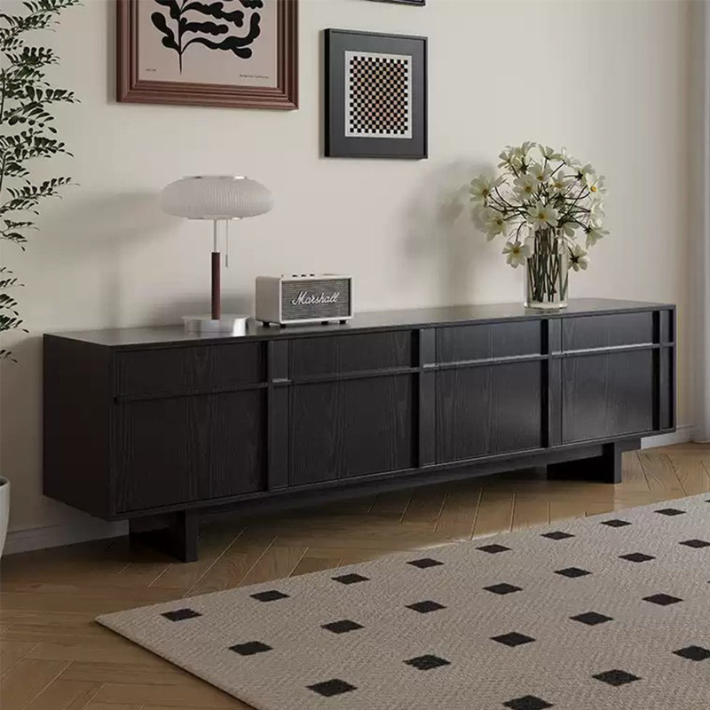 Environment-friendly water-based paint TV stand, Black