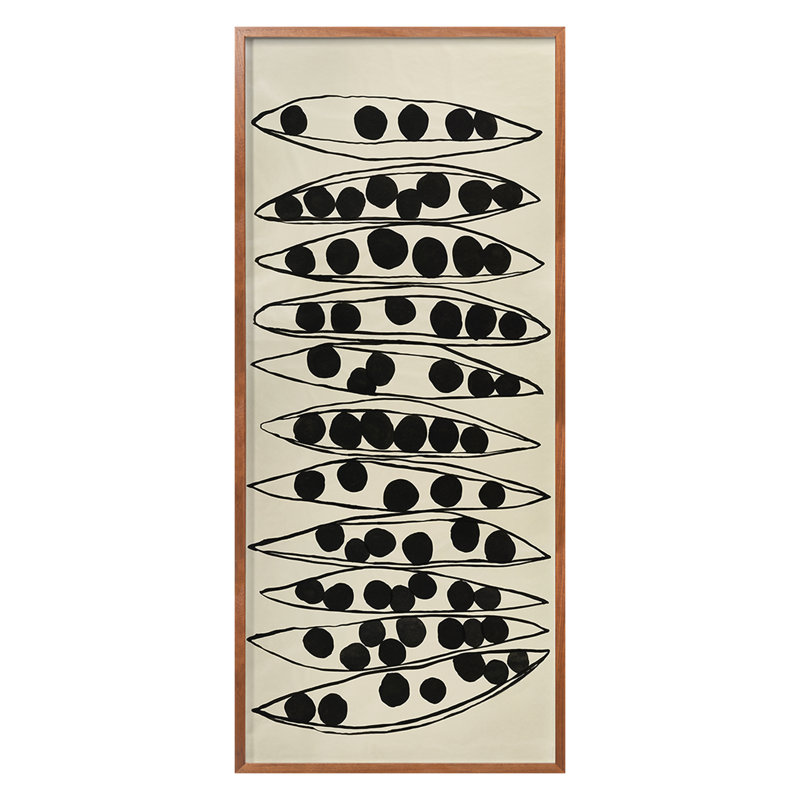 Untitled Print by Hable Construction, Walnut Single Picture Framed, 70'' H x 31'' W