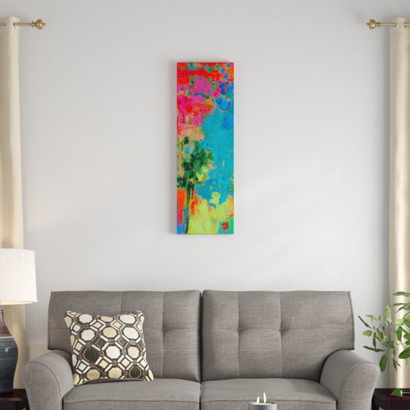 «The Peacock», impression sur toile, H 36 po x l 12 po x P 1,5 po, Toile tendue