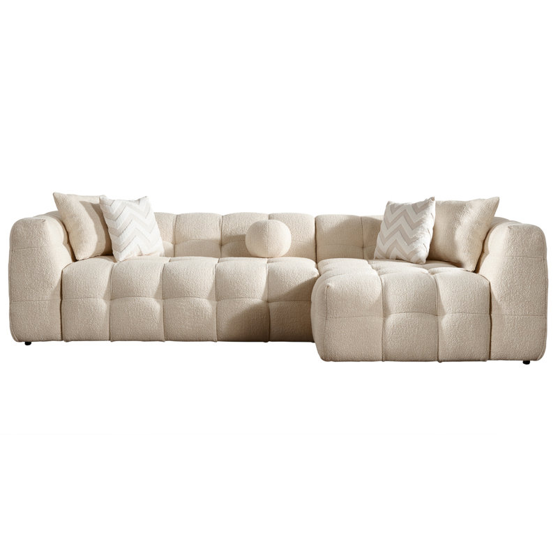 Canapé modulaire Damini Aris droite (crème)