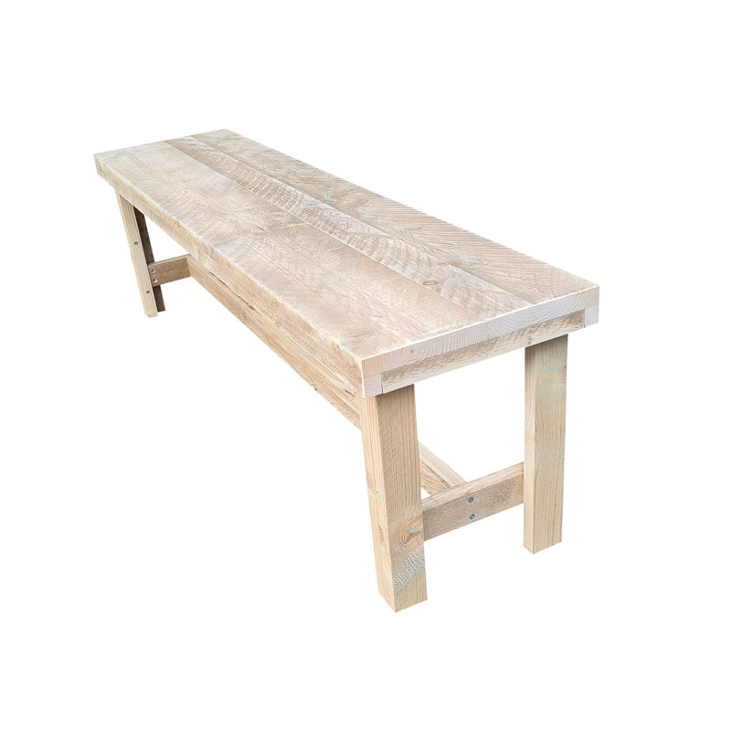 Ginevra Solid Wood Bench, 43cm H x 160cm W x 36cm D