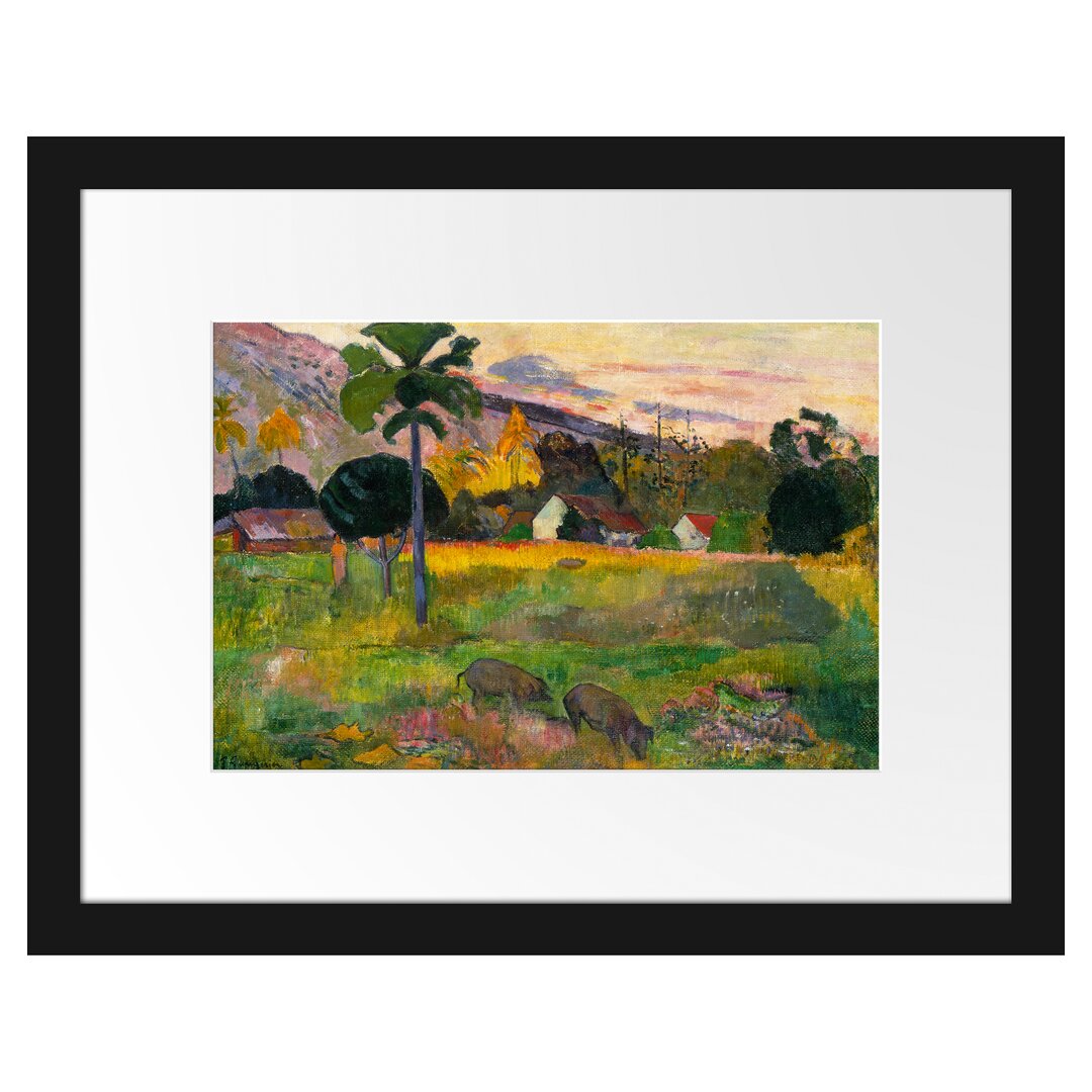 Gerahmter Kunstdruck May Day von Paul Gauguin