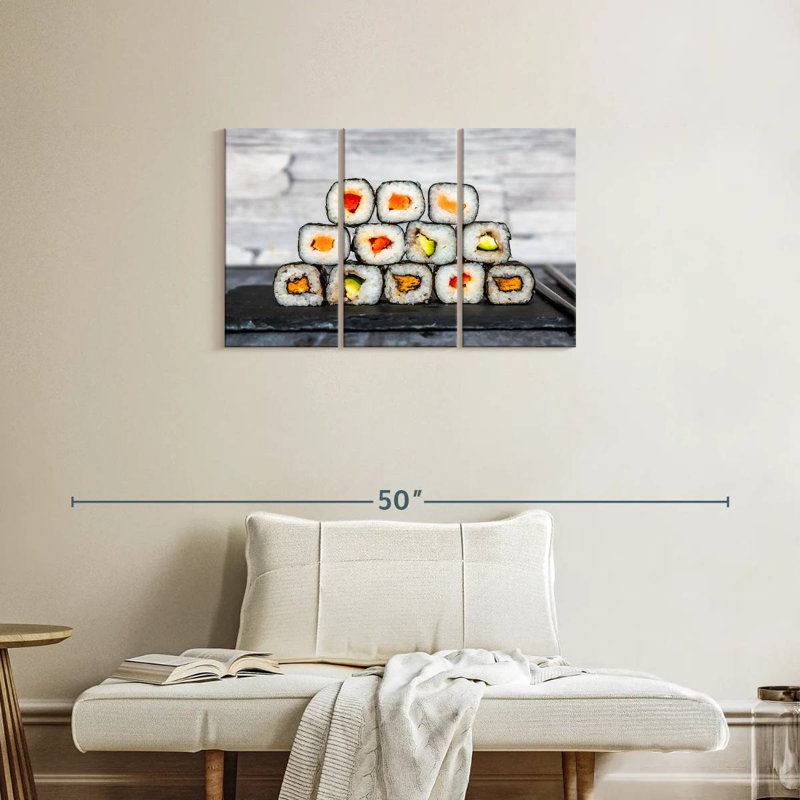 Tranches de sushi, H 20 po x l 33 po
