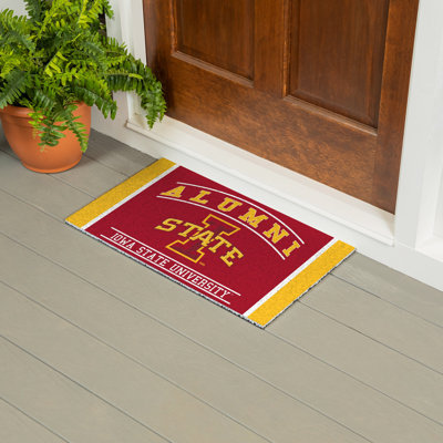 Tapis en PVC pour anciens étudiants de l'Université Iowa State, 28 po x 16 po