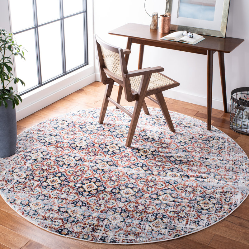 Lanston Performance Southwestern Rug, Round 6'7"