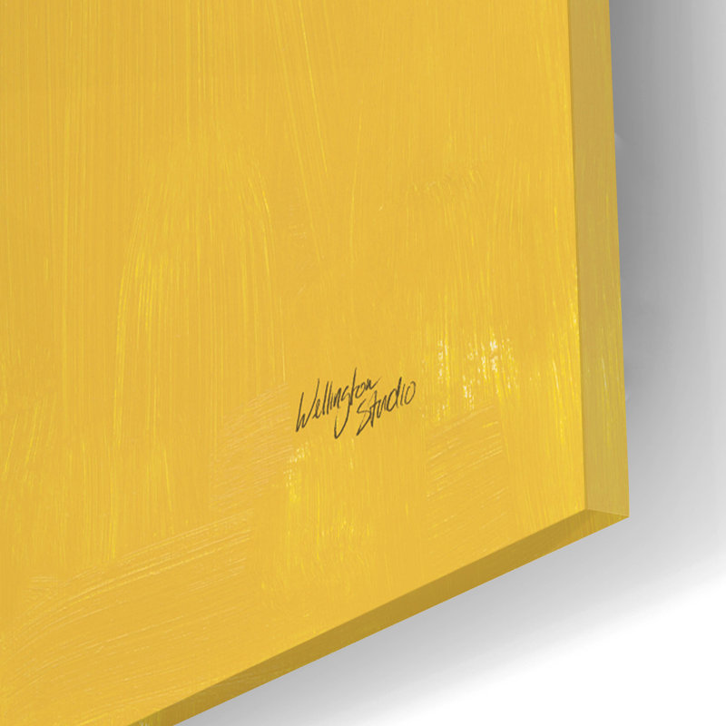 Art mural en verre Wrought Studio ™ «Gold Rush» par Wellington Studio, H 16 po x l 12 po x P 0,13 po