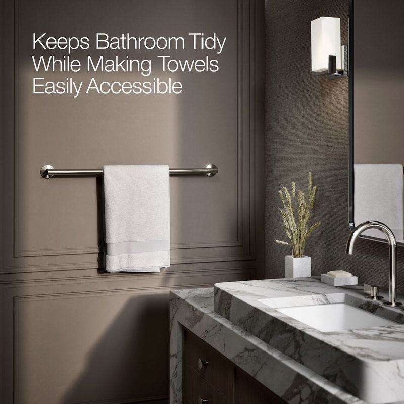 Components Towel Bar, 30"W, Vibrant Polished Nickel
