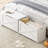 30" Wooden Storage Bench with Safety Hinge, Large Toy Chest for Entryway, Living Room & Bedroom-57869841