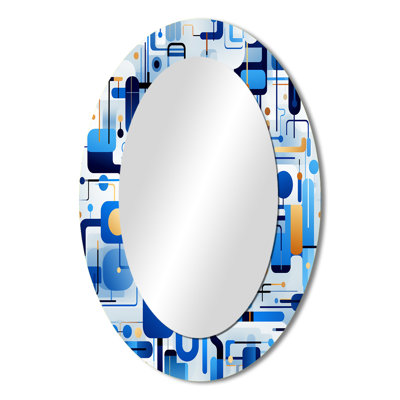 Vadlamudi - Large Oval Wall Mirror On Metal