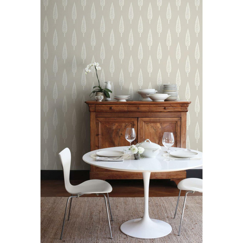 Rouleau de papier peint L 27 pi x l 27 po Juniper Tree, Taupe