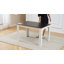 Walnut White 5-Piece Expandable Dining Table Set with 4 Upholstered Chairs, 120-150cm Extendable Table for 4-6 People, Modern Space-Saving Dining Set-1300019300