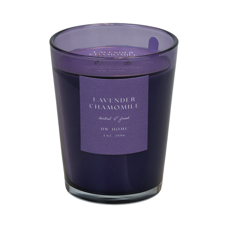 Grande lavande à double mèche 20 oz avec lavande, Pot de 32 oz, Mauve