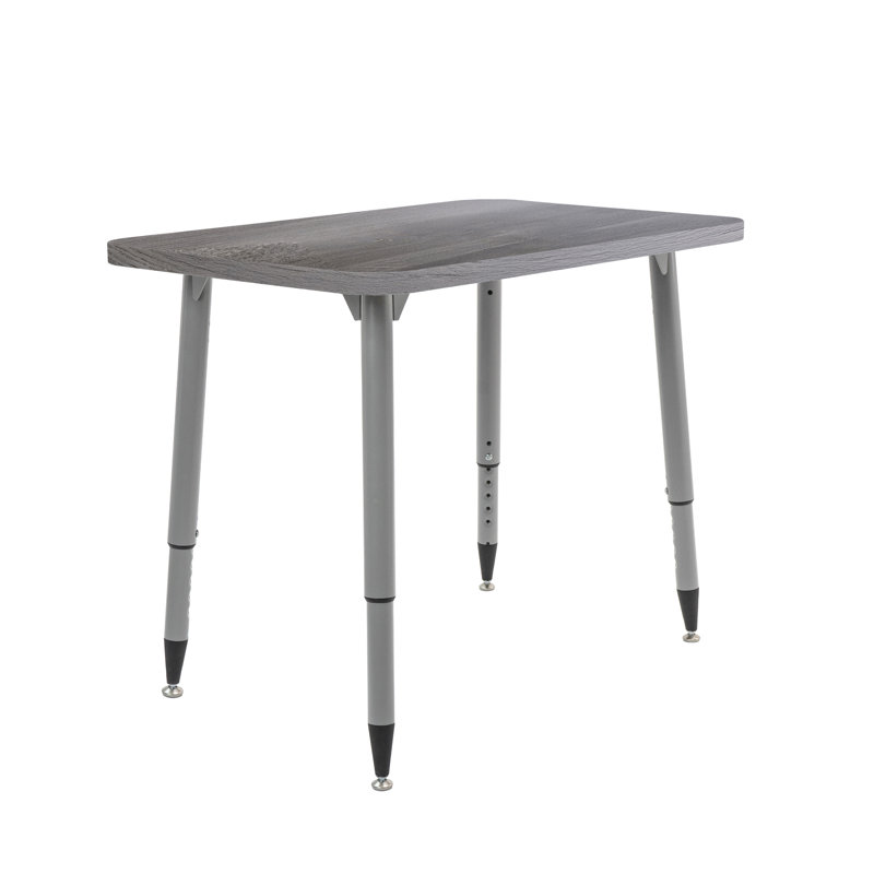 Table d'activité Adapte 24 x 36, 24 po x 36 po, Bois gris / argent