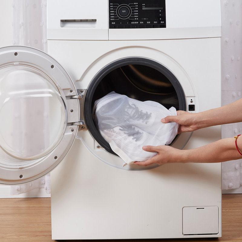 Lot de 3 sacs à linge en maille large pour chaussures et articles délicats – Filets de lavage réutilisables avec fermeture éclair, compatibles avec les espadrilles à la machine