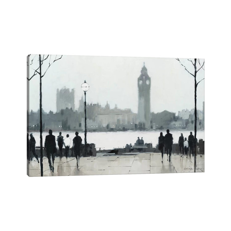 Morning London by E.A. Orme - Wrapped Canvas Print, 20.32 cm H x 30.48 cm W