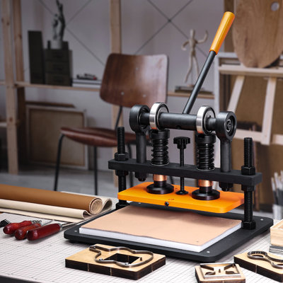 Leather Cutting Machine, 11 x 5.5 in Embossing Plate Manual Die Cutter