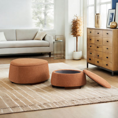 Armeda Upholstered Storage Ottoman (Set of 2)