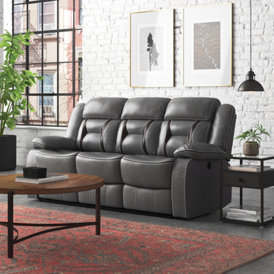 Adler 80'' Faux Leather Power Reclining Sofa