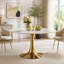Table tulipe carrée 24 pouces avec base en métal-1278748530