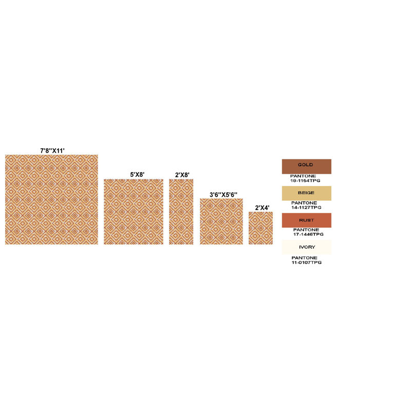 Bhandary Moroccan Indoor Rug, Runner 2' x 4'