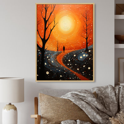 Orangeraie aérienne, pointillisme, salon, art mural