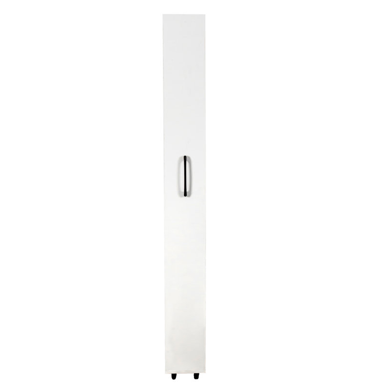 Chariot utilitaire roulant blanc de 178 cm de hauteur avec 7 tablettes pour l'organisation de la maison, 62.08" H x 70.87" W