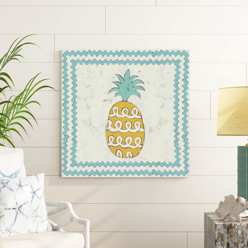 Ananas vacances IV, H 36 po x l 36 po x P 1,25 po