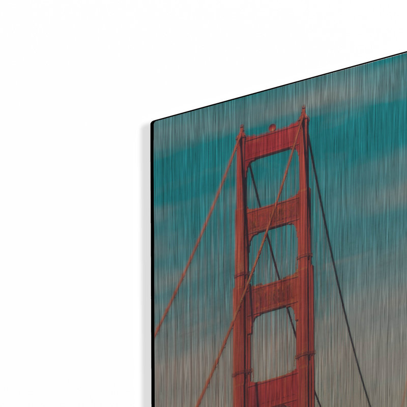 «Golden Gate In The Morning» par Sonja Quintero, H 16 po x l 12 po